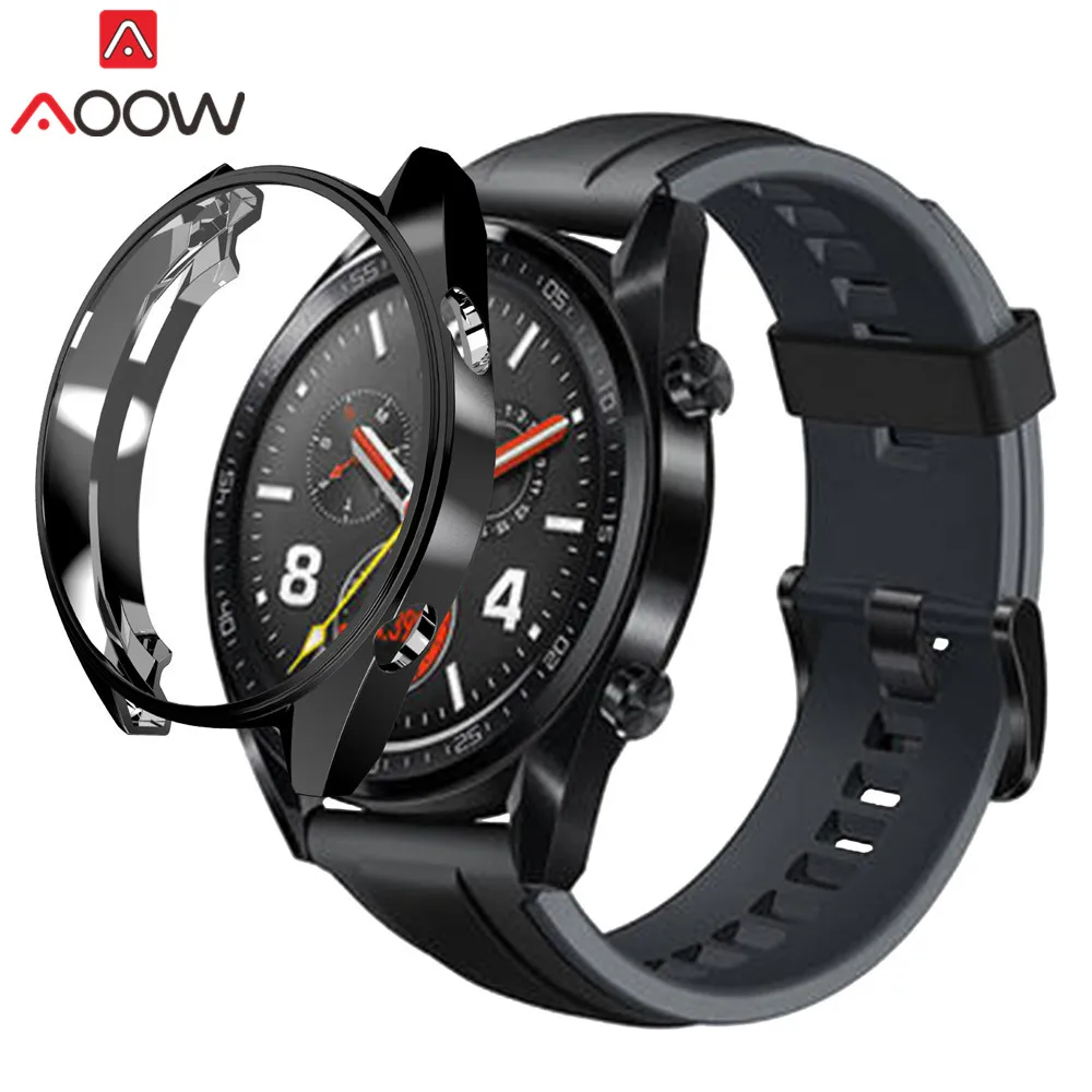 Мягкий ультратонкий защитный чехол из ТПУ с покрытием для huawei Watch GT/GT Active Edition, универсальная защитная рамка