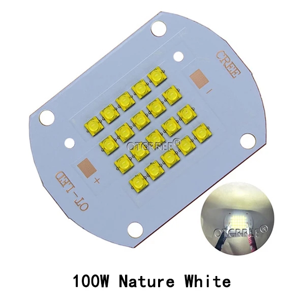 100W Nature White 50 Вт 100 Вт Cree XLamp XTE высокомощный светодиодный светильник Blub 10D 20D XT-E чип холодный белый/теплый белый/натуральный белый/Королевский синий цвет - Испускаемый цвет: 100W Nature White