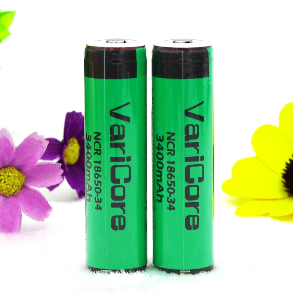 VariCore защищенный оригинальный перезаряжаемый литий ионный аккумулятор 18650 NCR18650 34