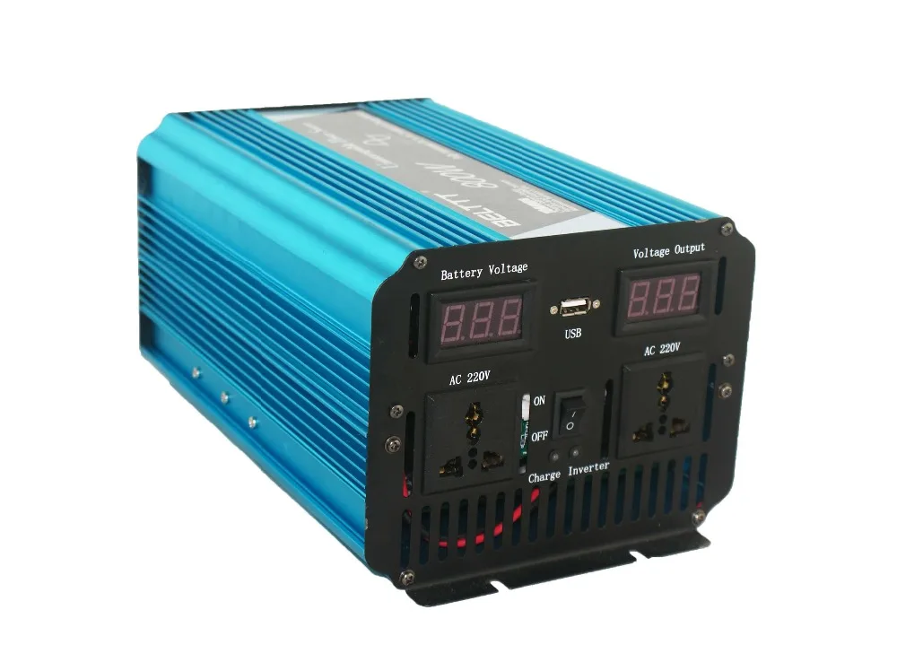 Полный 800w dc 12v дo ac 220v Чистая синусоида Инвертор ИБП с замены аккумуляторной