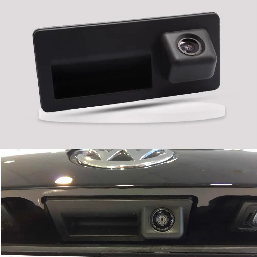 Car Trunk Handle Camera For Volkswagen Touareg 7P touareg 2 MK2 2011~2016 2017 2018 HD Rear view Reverse Camera CCD Night Vision