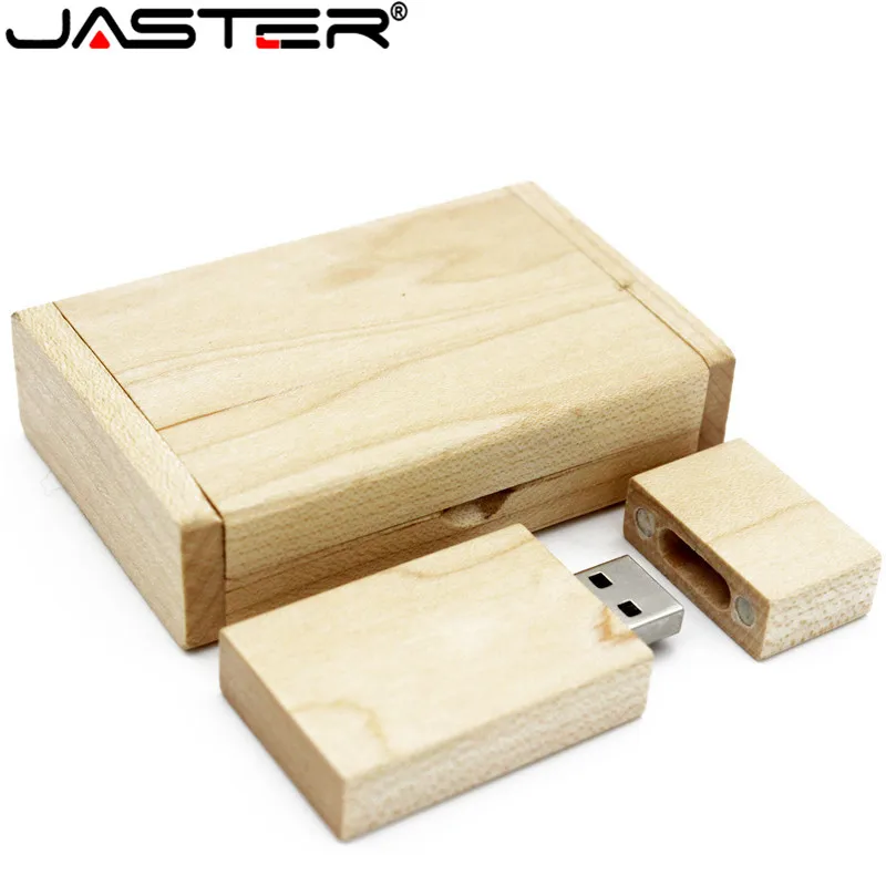 JASTER деревянный usb+ коробка usb флэш-накопитель Флешка 4 ГБ 8 ГБ 16 ГБ 32 ГБ 64 Гб карта памяти U диск USB creativo(более 10 шт. бесплатный логотип