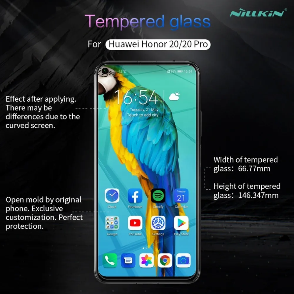 Закаленное стекло для huawei Honor 20 Pro NILLKIN Amazing H/H + противоударное закаленное Защита
