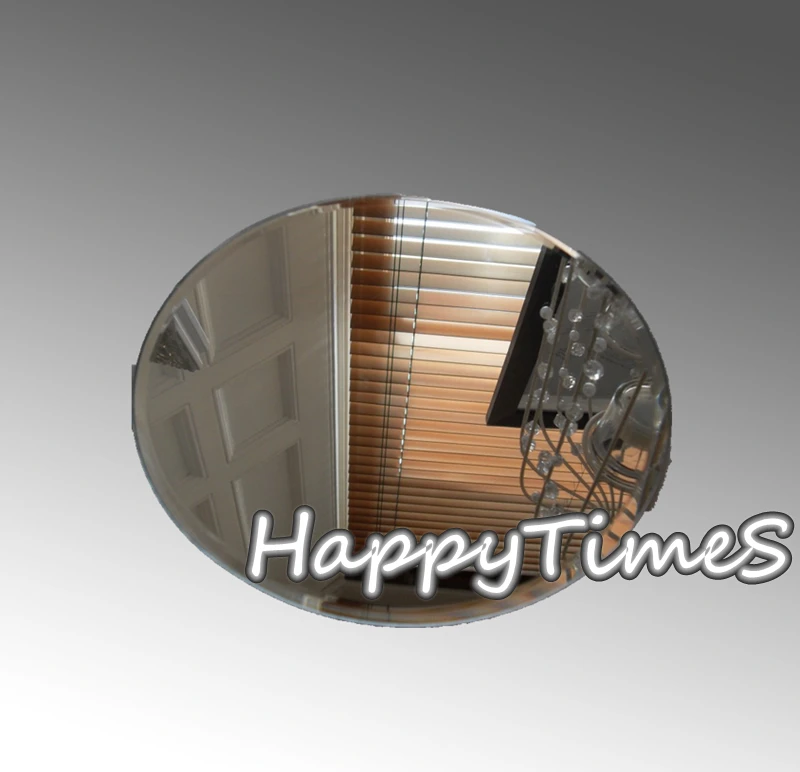 Красивое свадебное украшение диаметром 30 см круглая зеркальная тарелка для