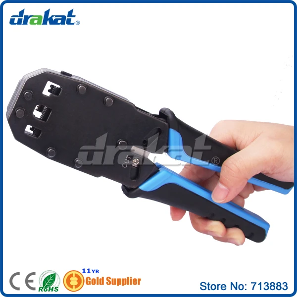 Руководство обжимной инструмент RJ45 RJ50 RJ11 RJ12 (4 в 1) TL-200 | Компьютеры и офис