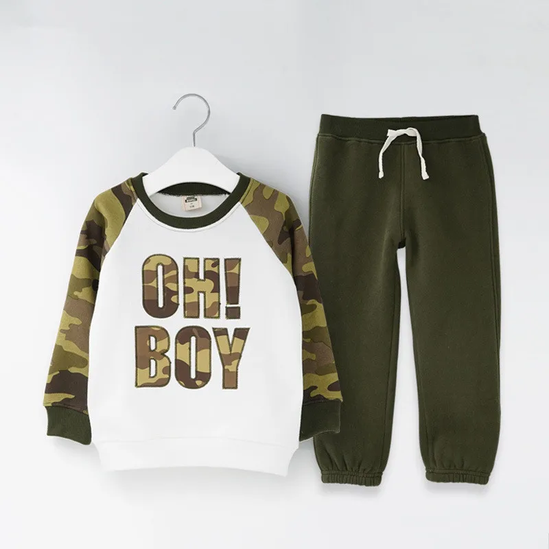 Осенне зимняя одежда для девочек комплект писем напечатанный детский костюм