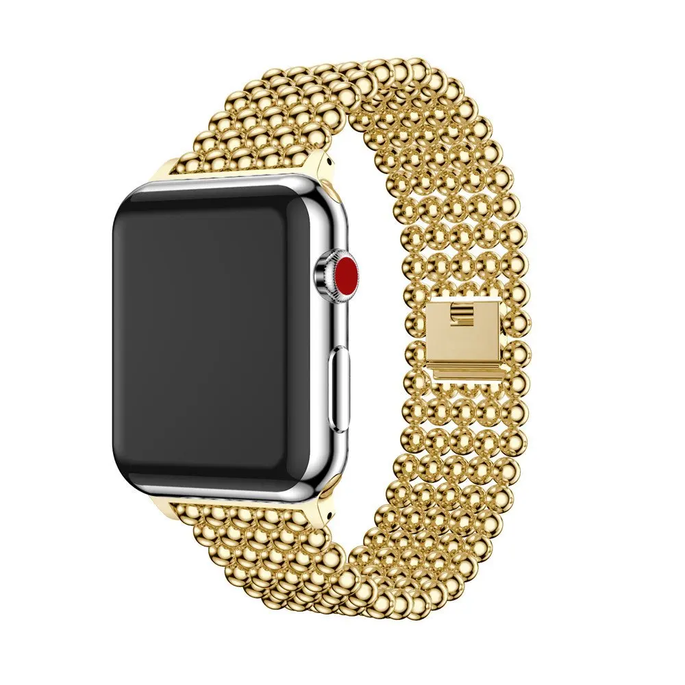 Ремешок из нержавеющей стали для часов Apple Watch, 42 мм, 38 мм, 40 мм, 44 мм, серия 5, 4, ремешок Correa iWatch, ремешок 3, 2, 1, женский браслет pulseira