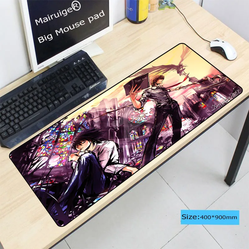 Большой игровой коврик для мыши Mairuige Death Note 900*400*4 мм водонепроницаемый