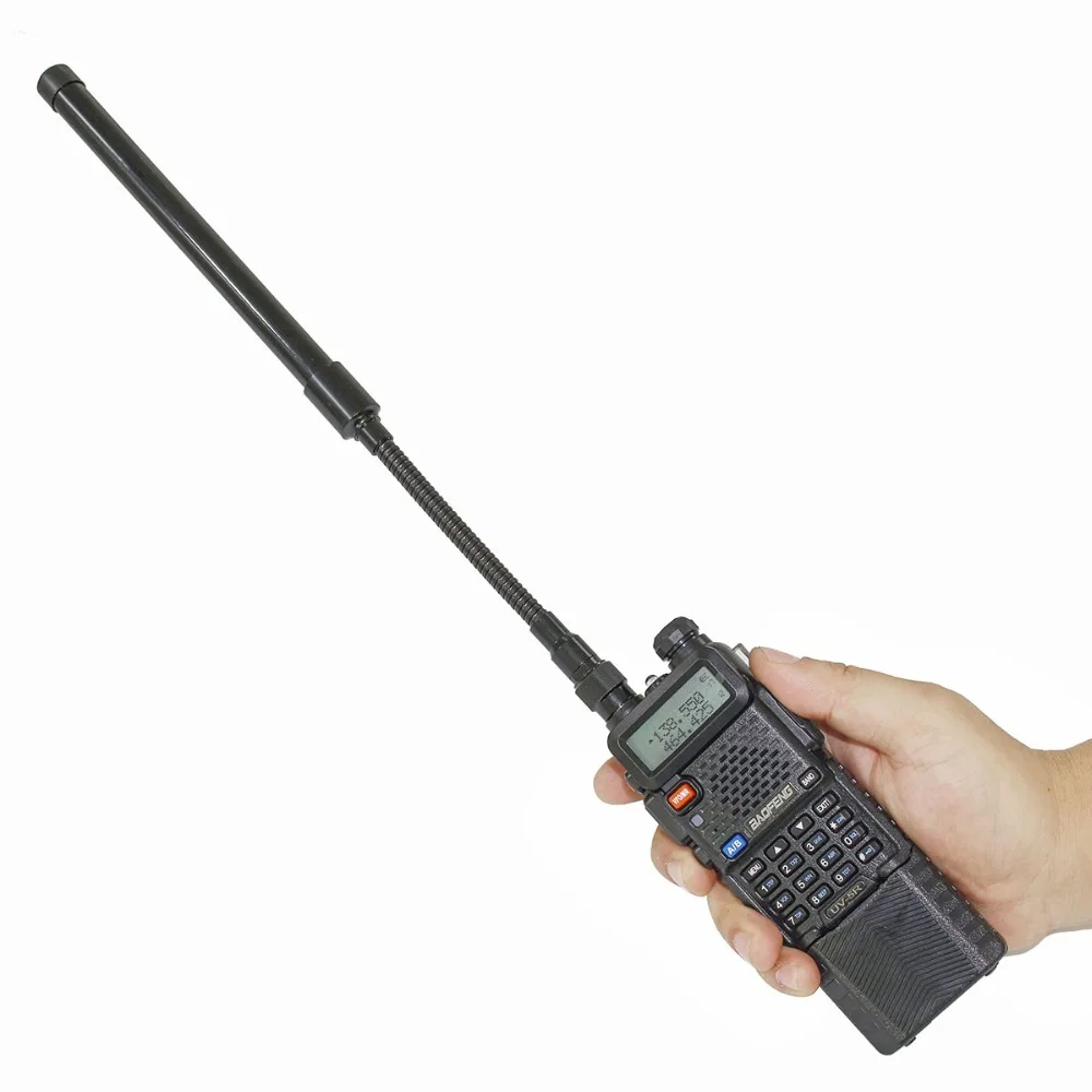 ABBREE AR 148 гусиная трубка SMA Female 144/430 МГц Складная тактическая антенна CS для Walkie Talkie