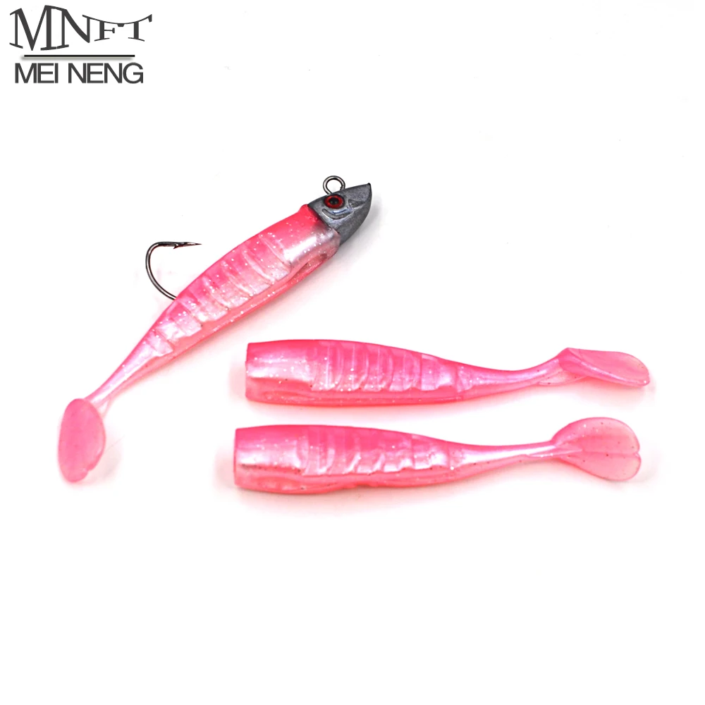 

MNFT 3Pcs Soft Fishing Lure Wobbler Bait 15g/10cm 26g/12cm Lead Head Jig Fish Two-tone Jigging Soft Bait