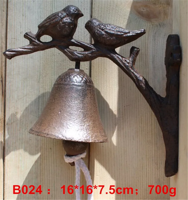 B024 UNILOCKS, Европейский чугунный дверной кронштейн, крепится, колокольчик, внутренний, открытый, настенный, колокольчик - Цвет: B024