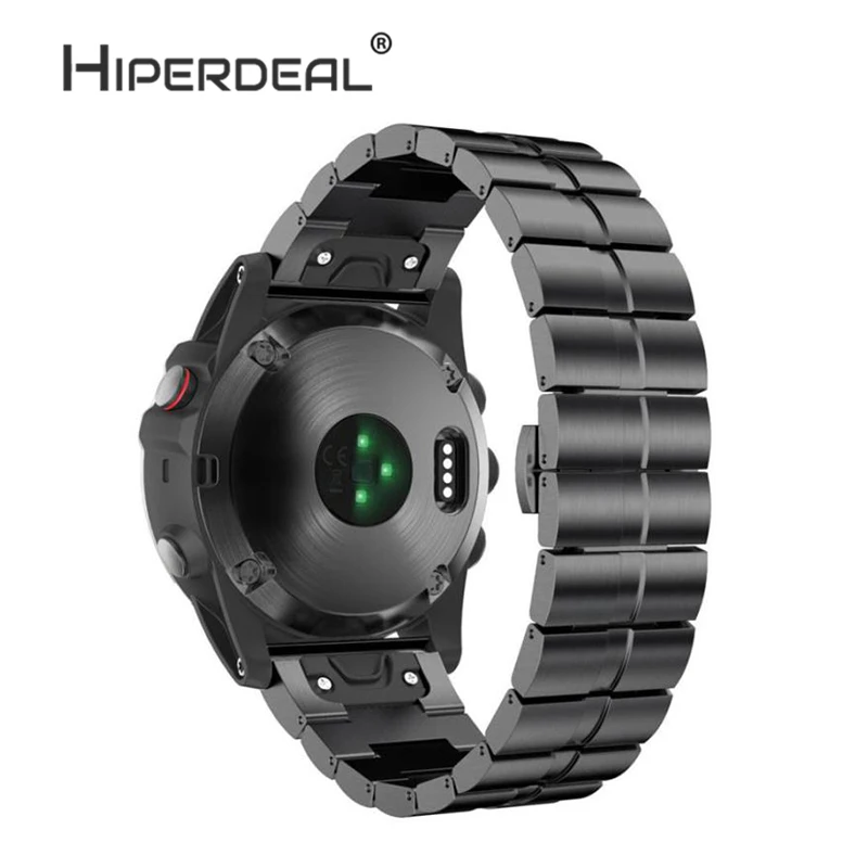 HIPERDEAL браслет из натуральной Нержавеющей Стали Быстросъемный ремешок для Garmin Fenix