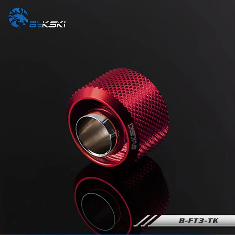 Bykski B-FT3-TK, 3/" ID* 5/8" OD 10x16 мм Мягкая трубка фитинги, G1/" фитинги для мягких труб - Цвет лезвия: Red