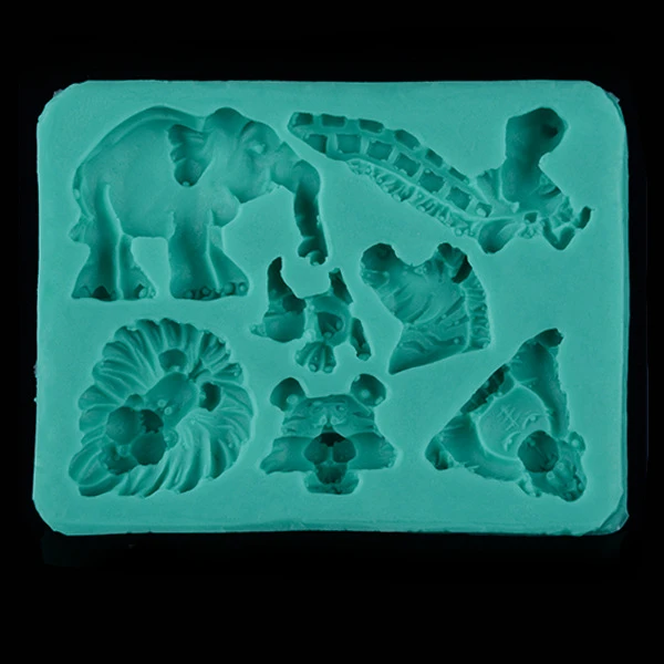 1 шт. животные зоопарк шоколадные конфеты Jello 3D силиконовая форма для торта