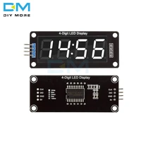 tm1637 4 digit digital led 0 56 display tube decimal 7 segments clock double dots module 0 56 inch white display for arduino