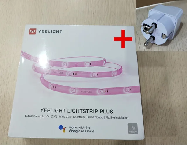 Xiaomi Yee светильник RGB полоса умный светильник Умный домашний телефон приложение Wifi светильник красочный ягненок светодиодный 2 м 16 миллионов 60 Светодиодный s - Цвет: Add Big EU plug