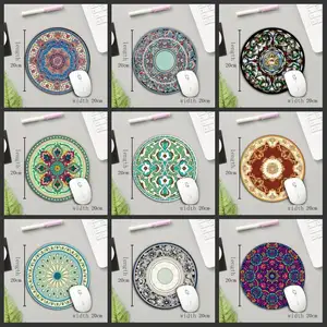 Круглый коврик для мыши XGZ с новым узором, резиновый нескользящий коврик для офиса, Настольный коврик, персидский ковер, коврик для мыши, игровые коврики для игроков