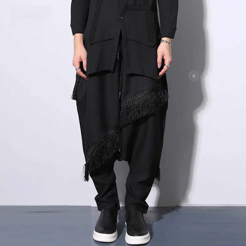 2017 новые весенние мужские Модные шаровары свободные штаны в стиле хип-хоп джинсы