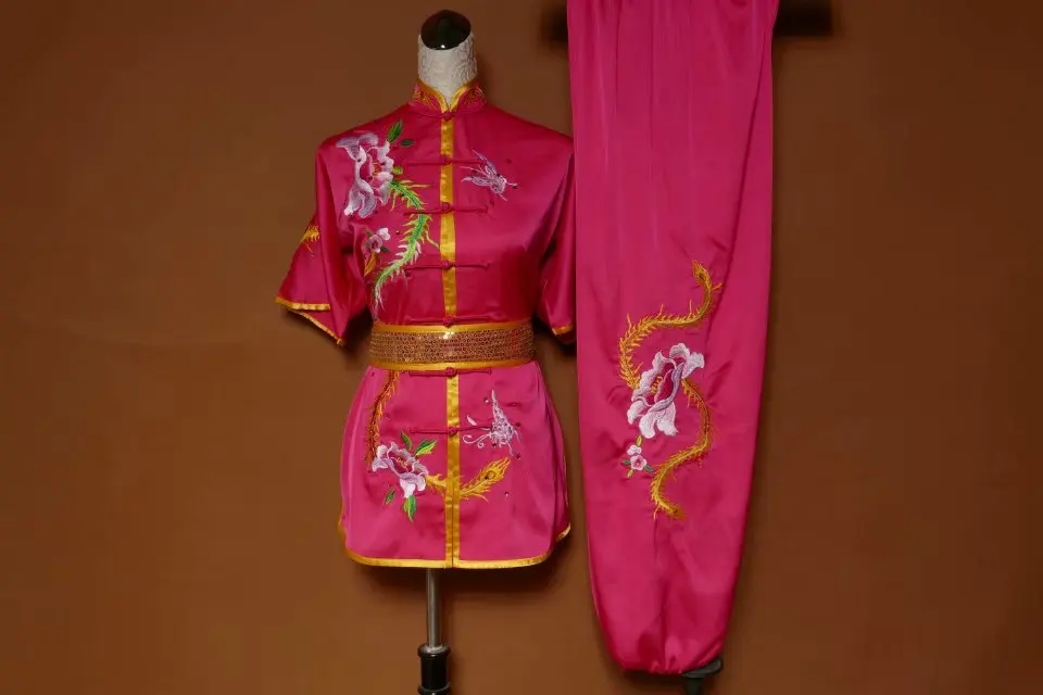 Wushu taichi одежда тайцзи changquan Униформа боевых искусств соревнование вышитая kungfu