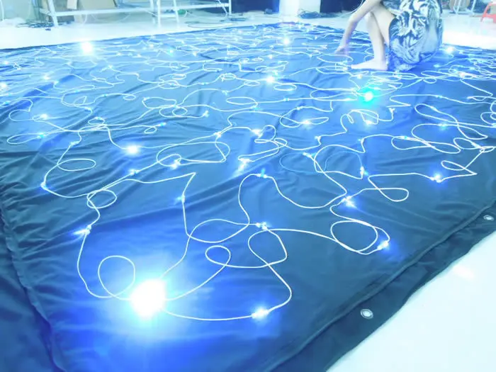 Бесплатная доставка 4 м * 6 Светодиодная звезда занавеска для сцены фоны