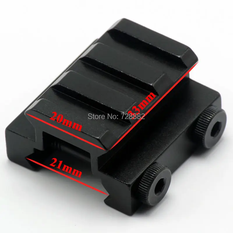 Охотничья винтовка тактический 1/2 &quot3 Slot Низкий стояк 20 мм Вивер Пикатинни