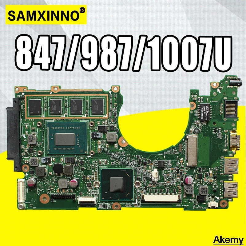 

X202E материнская плата для ноутбука REV2.0 для For Asus X201E S200E X202E Q200E тест на материнскую плату 100% ОК 2 Гб RAM 847/987/1007U