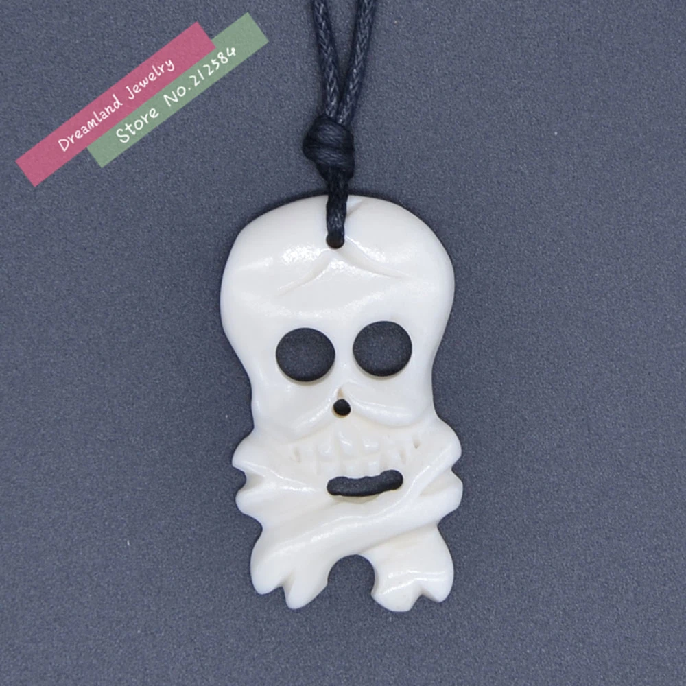 Ожерелье с кулоном в виде скелета и черепа 1 шт. ожерелье ручной работы стиле