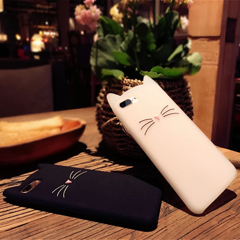 Sycase для samsung S3 S4 S5 S6 S7 S8 S9 Edge Plus Note 3 4 5 8 G530 G360 борода кошачьими ушками на капюшоне