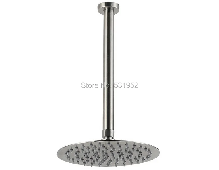 Stainless Steel Round Style 1/2" Connection Shower Set Pipe 