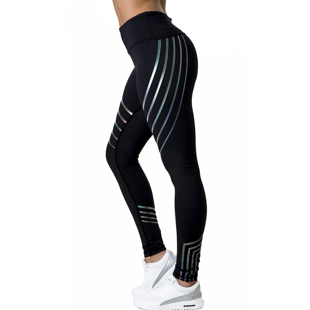 Black Leggings Для женщин спортивный костюм для занятий йогой и джинсов(2 предмета), Для женщин спортивная одежда Йога Комплект Фитнес Спортивная одежда для тренировки комплект одежда для фитнеса, йоги - Цвет: Black Leggings