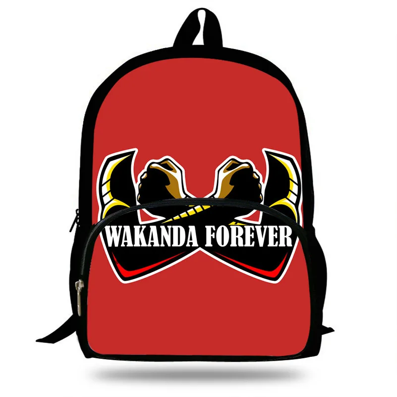Популярный детский рюкзак Wakanda Forever 16 дюймов с принтом для школьников мальчиков