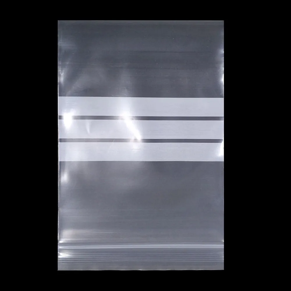 100 шт./лот прозрачные самозакрывающиеся пакеты на молнии с застежкой-молнией для