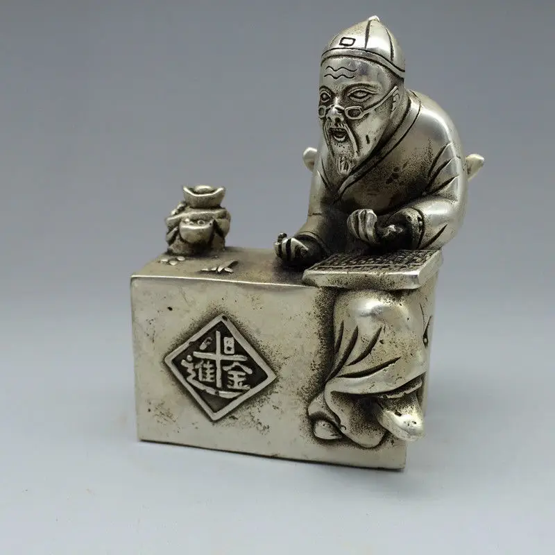 S0429 Китайская народная Бронзовая статуя богатого человека и бюджет|statue|statue bronze |