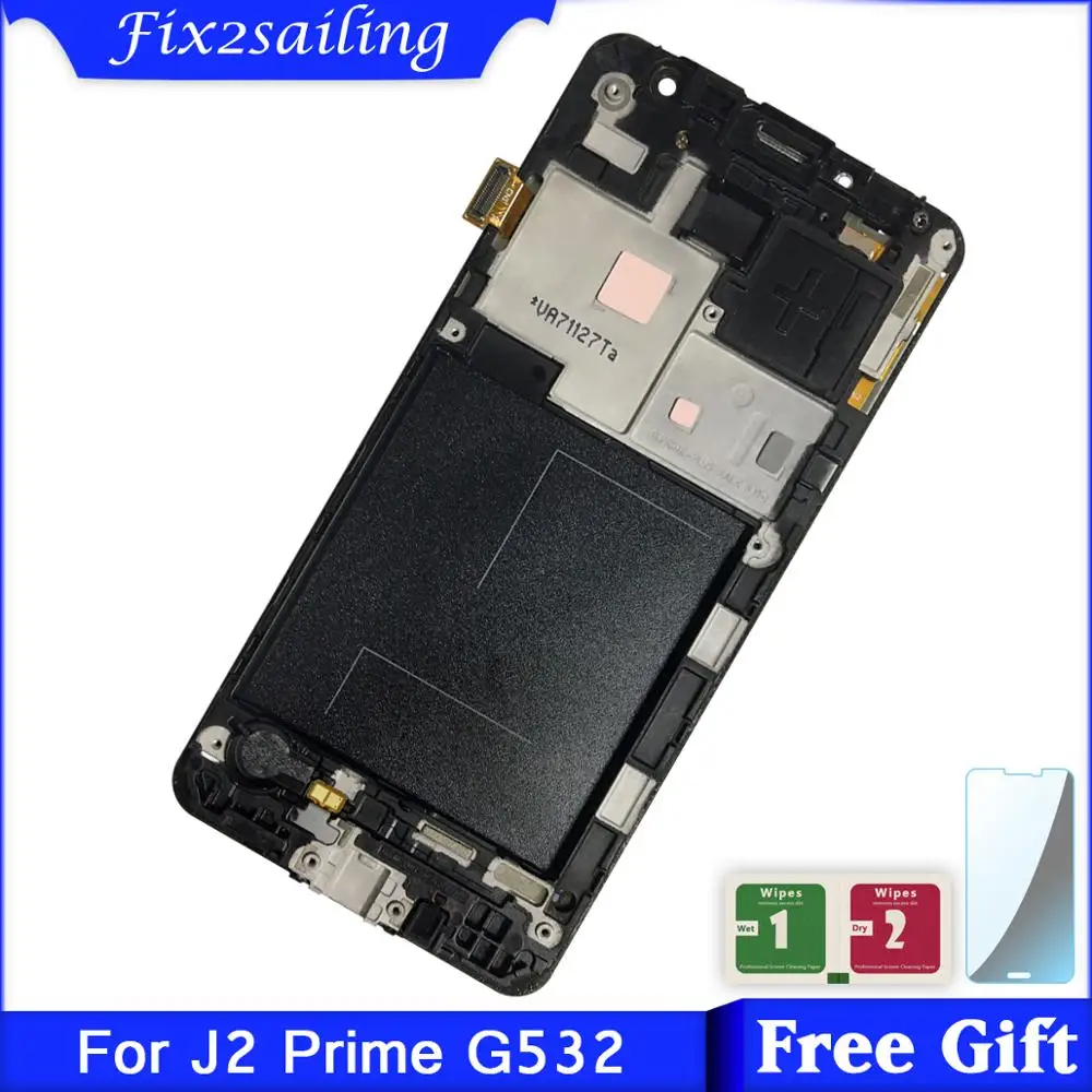 Новый ЖК дисплей для Samsung Galaxy J2 Prime G532 SM G532F + сенсорный экран с рамкой Бесплатная