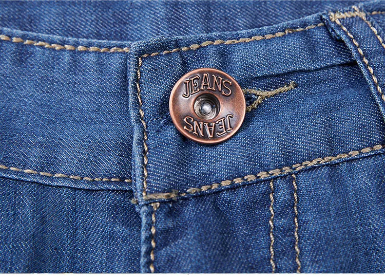 Лето Весна мужская Тонкий Прямой Джинсы Мода Slim Homme Мужчины Длинные Брюки Твердые