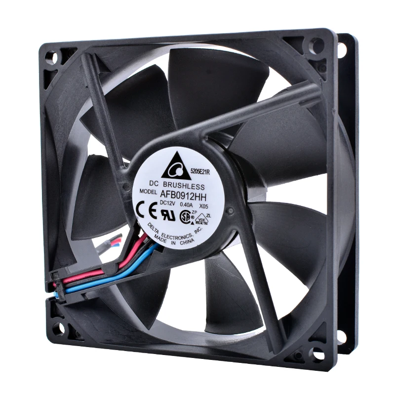 AFB0912HH 9225 9025 DC 12V 0.40A двойной шариковый подшипник 3pin воздушный объем охлаждающий