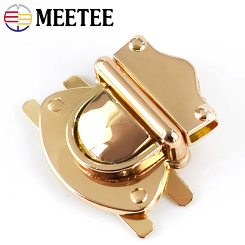 Meetee 2 шт. металлический замок для Сумки Пряжка утка язык кошелек застежка DIY