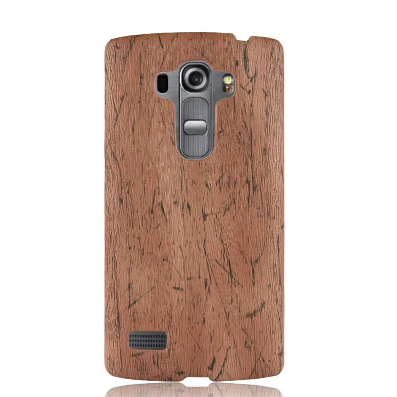 For LG G4S phone Case Hard PU Leather Luxury G4 Beat H735 H736 shell Thin Wood grain Back Cover bag Anti-shock |