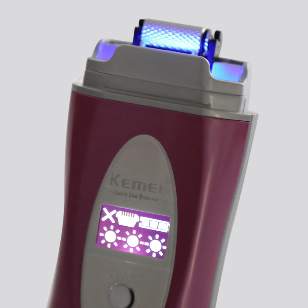 Kemei KM-6810 перезаряжаемая бритвенная машина для удаления волос инфракрасный