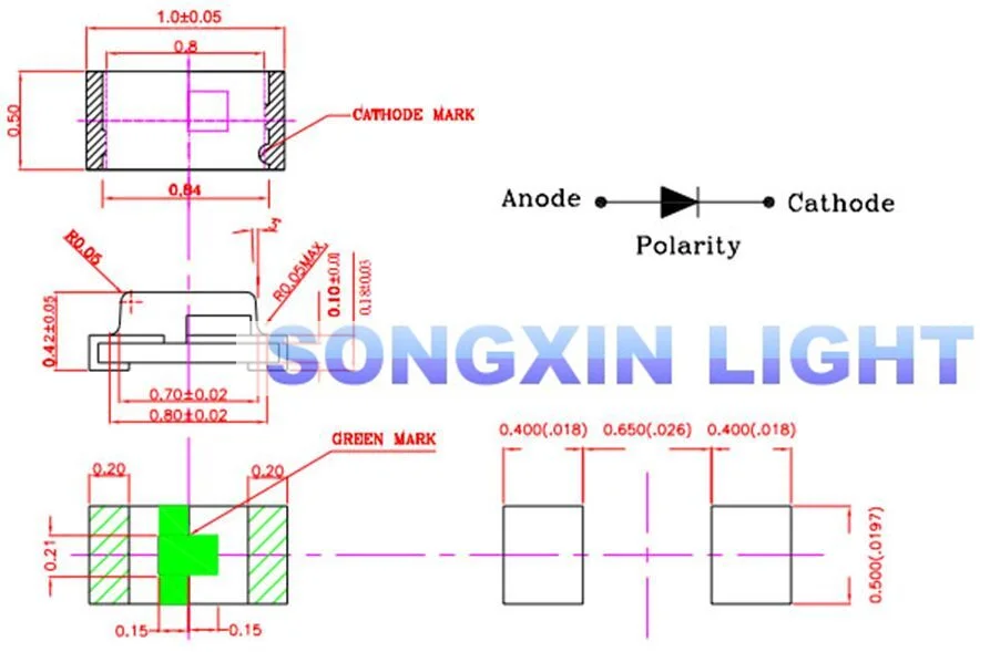 50 шт. 0402 x мм светильник SMD Светодиодная лампа светоизлучающие диоды|light-emitting diode|smd