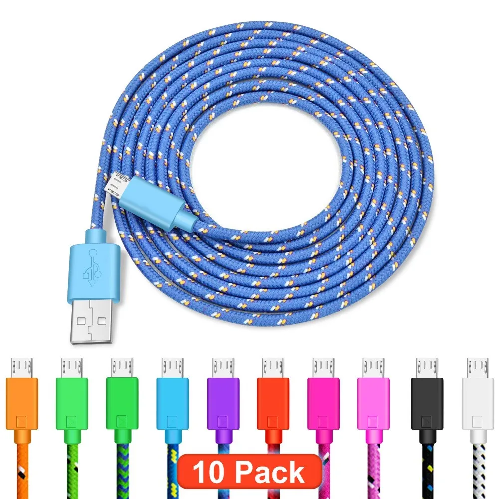 Для iphone X 6 7 кабель для зарядки данных Micro USB 1 M/2 M/3 M нейлоновая оплетка 2.1A кабель для быстрой зарядки для samsung huawei Xiaomi Android Phone