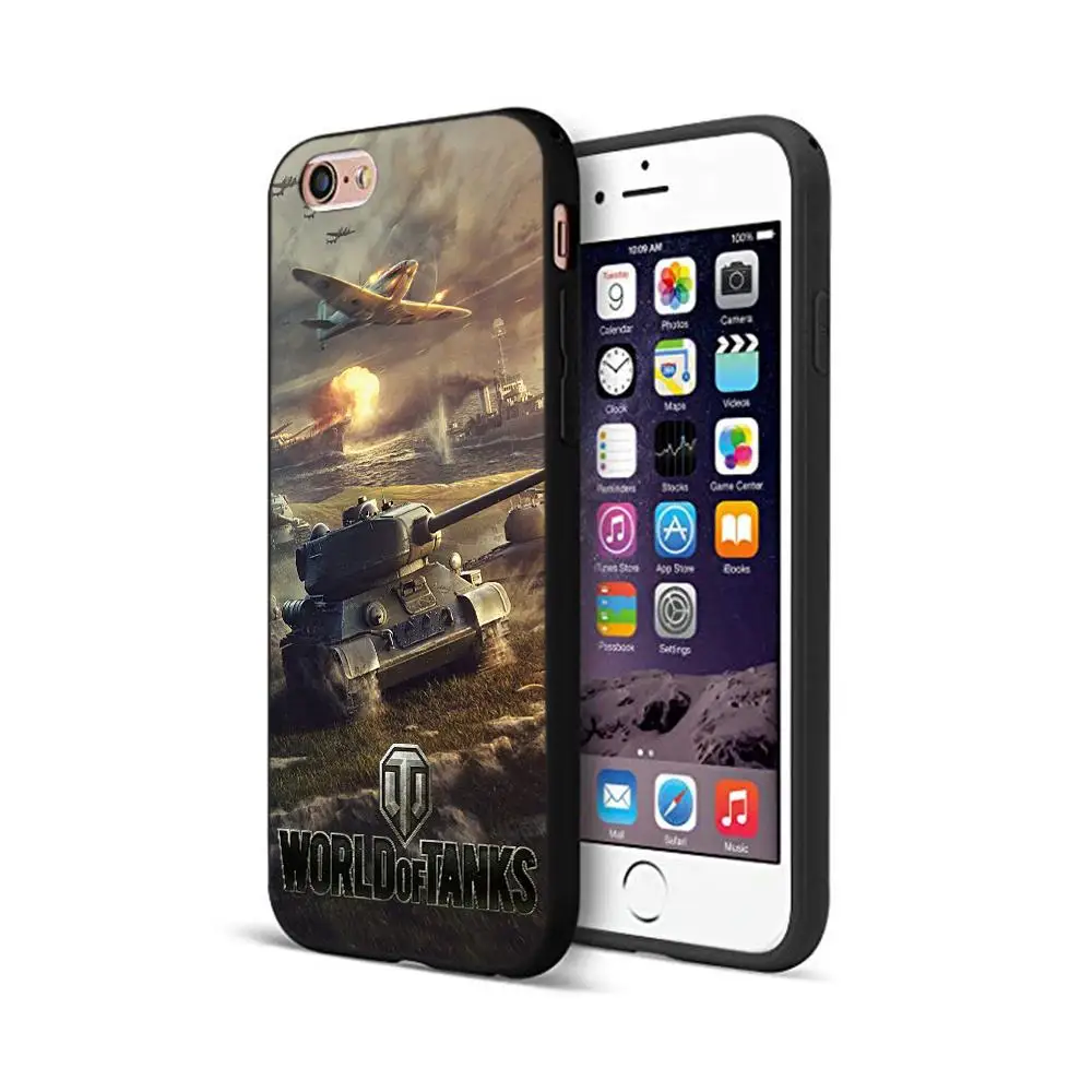 Черный ТПУ чехол для iphone 5 5s se 6 6s 7 8 plus x 10 силиконовый XR XS 11 pro MAX world of tanks | Мобильные