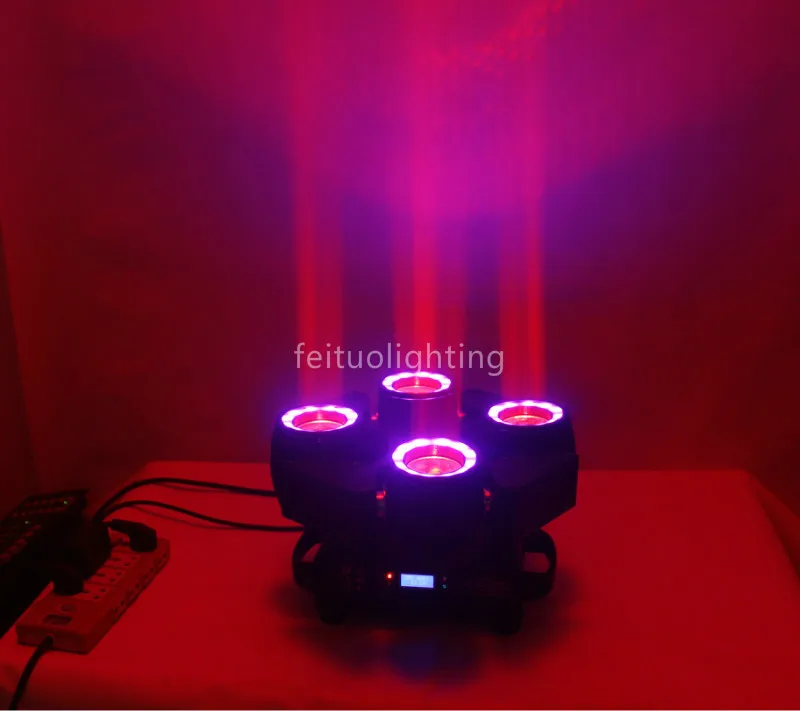 Новинка 2019 4 шт./лот 4x40 Вт супер луч Led движущаяся головка RGBW 4в1 голова света звук