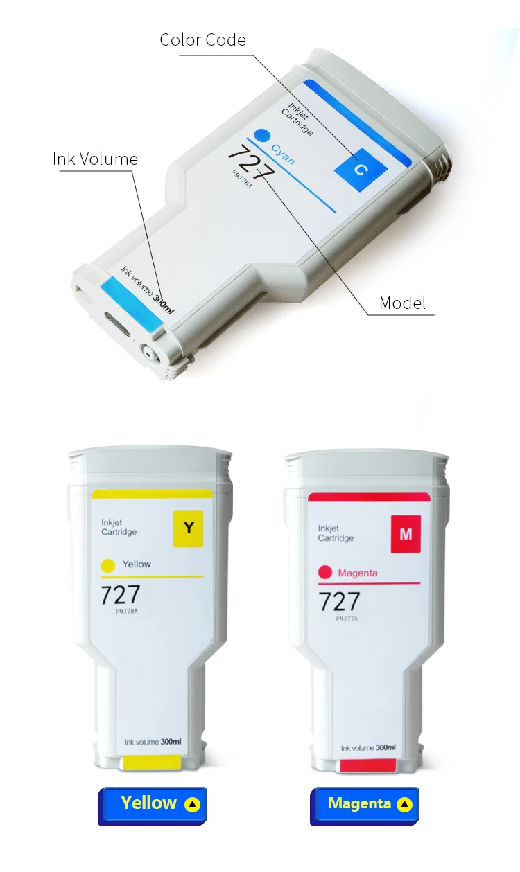 Картридж для принтера HP DesignJet T920 T2500 T930 T1530 T2530 T1500 727 мл | Компьютеры и офис