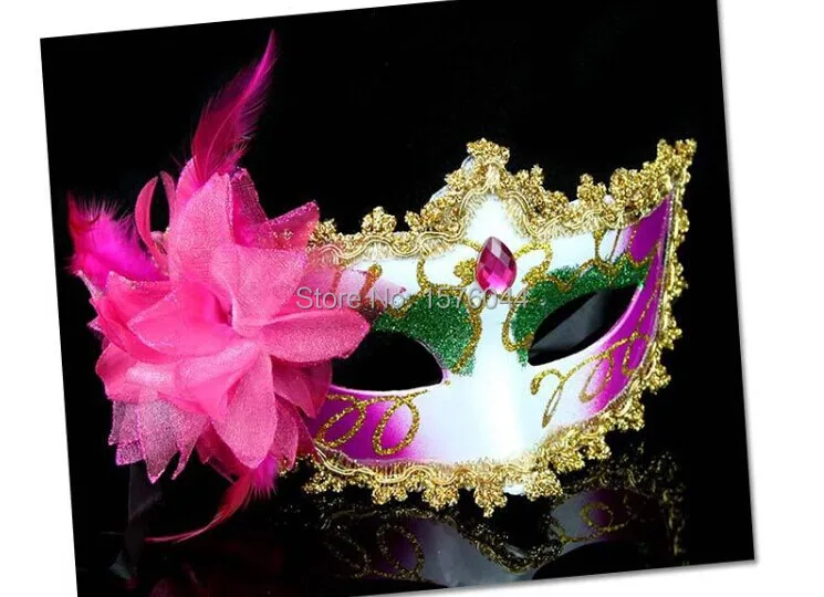 10 шт./лот сексуальные женские маскарадные маски для Хэллоуина венецианские с