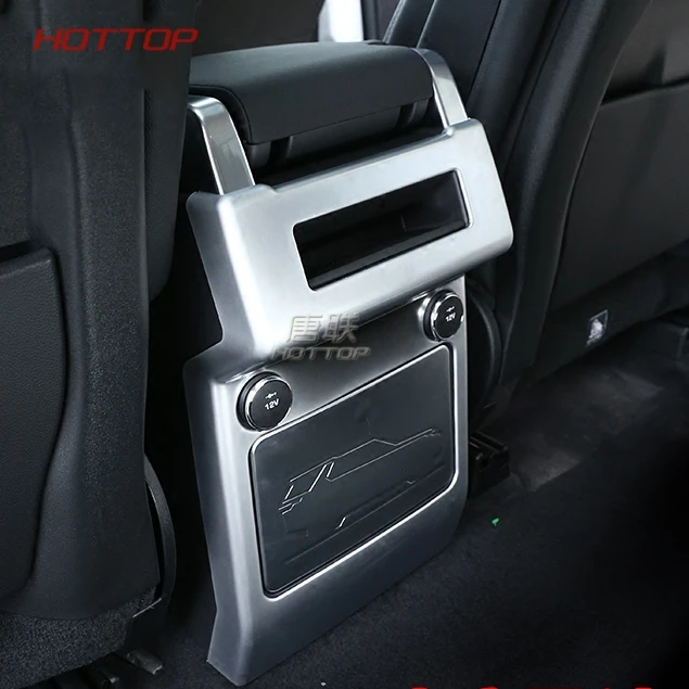 Rear Row Air Conditioning Vent Outlet Cover Trim Accessory FIT For Land rover Discovery 5 2017 2018 Gloss Black ABS Chrome | Автомобили и