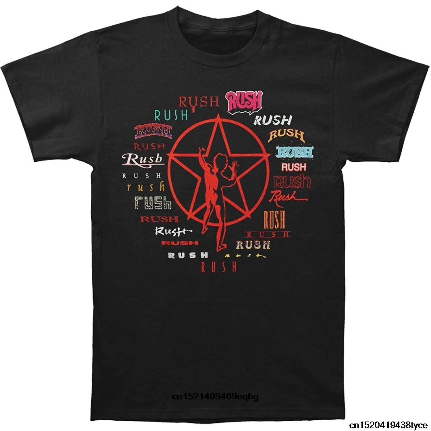 Fashion t-shirt Rush Evolution of Logo T-shirt man t-shirts | Мужская одежда