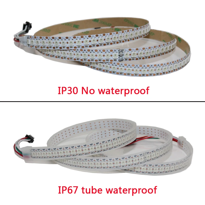 USB питание 5 в WS2812 IC WS2812B RGB Светодиодная лента 144 светодиодов/m 5050 SMD изменение цвета