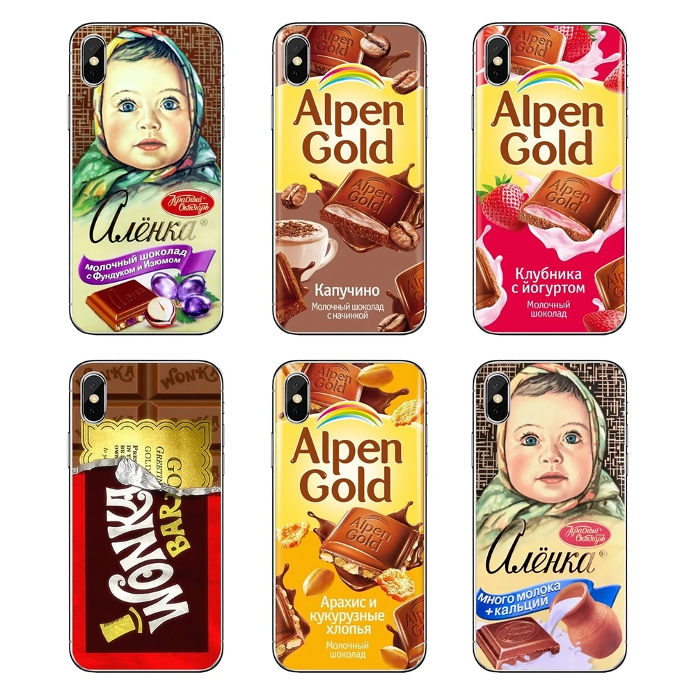 Alenka бар с изображением шоколада wonka для Samsung Galaxy Note 8 9 S9 S10 A8 A9 Star Lite Plus A6S A9S мягкий