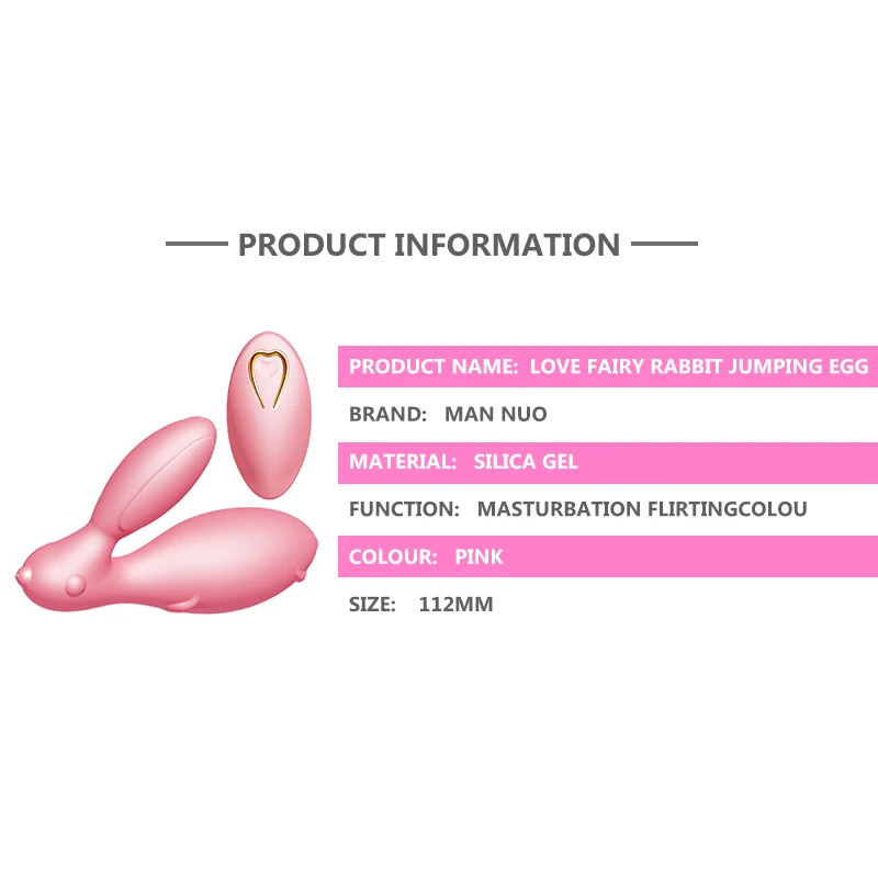Новый Вибратор-кролик Man Nuo мини-USB прыгающее яйцо милая тихая сильная вибрация
